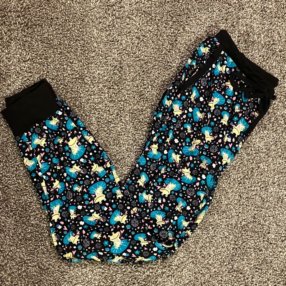 Super Soft Frog Print Jogger Style Pajama Pants